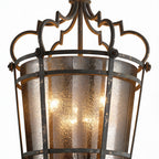 Italian Pendant Light Antique Bronze Finish Elegant Ceiling Light