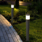 Vintage LED Outdoor Post Lights with Aluminum Body & Dome-Shaped Lampshade