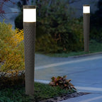 Vintage LED Outdoor Post Lights with Aluminum Body & Dome-Shaped Lampshade
