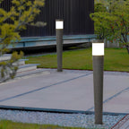 Vintage LED Outdoor Post Lights with Aluminum Body & Dome-Shaped Lampshade