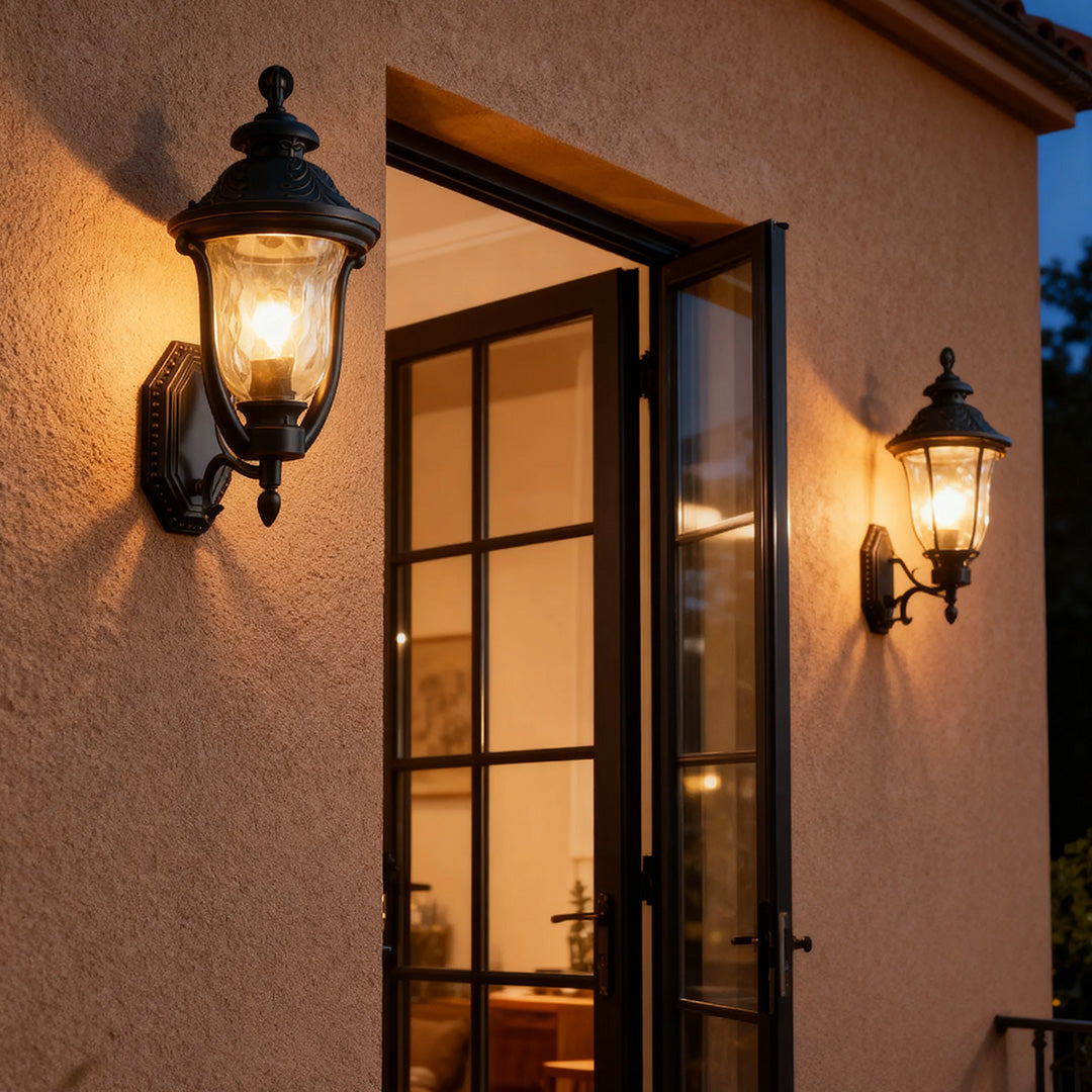 Outdoor Wall Light Waterproof  Coffee Rust-Proof Aluminum Lamp