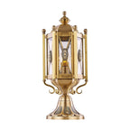 Vintage Pillar Lights European Copper Outdoor Waterproof Light