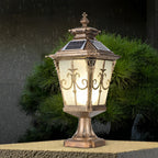 [Open-Box]Retro Pattern Waterproof LED European Style Solar Fence Post Lights
