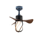 Vintage Style Ceiling Fan With Light Stylish LED Ceiling Fan