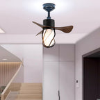 Vintage Style Ceiling Fan With Light Stylish LED Ceiling Fan