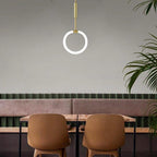 Circle LED Gold Modern Pendant Light Hanging Lamp Ceiling Lights