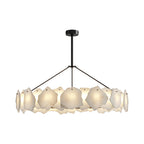 Modern LED Chandelier Cloud Stone Full Copper Ceiling Light