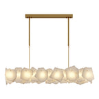 Modern LED Chandelier Cloud Stone Full Copper Ceiling Light