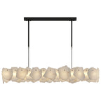Modern LED Cloud Stone Copper Chandelier