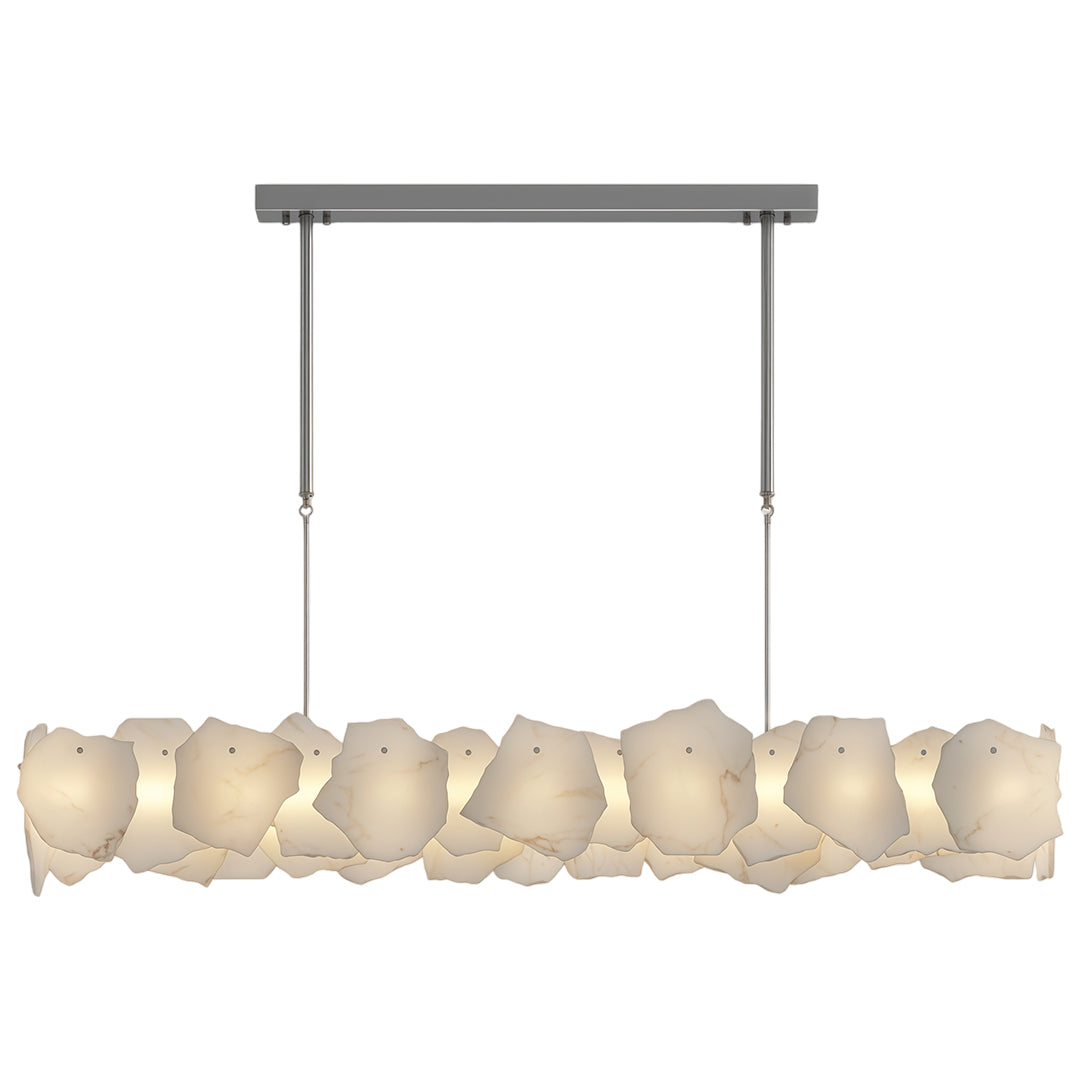 Modern LED Chandelier Cloud Stone Full Copper Ceiling Light