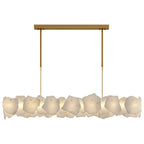 Modern LED Cloud Stone Copper Chandelier
