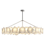 Modern LED Chandelier Cloud Stone Full Copper Ceiling Light
