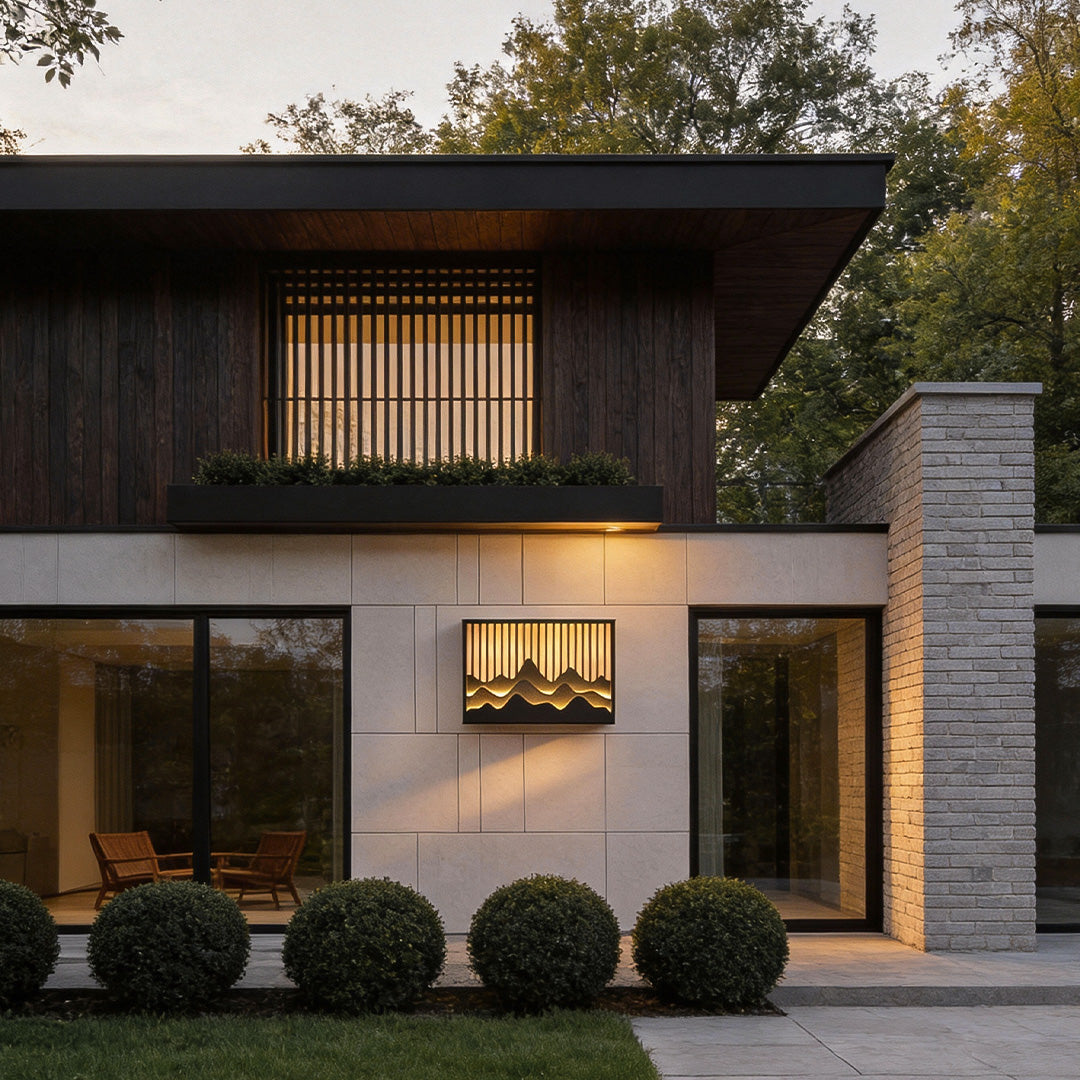 Wall Mountain Light Modern Landscape Poetry Outdoor Light