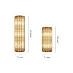 Linear Wall Light American-Style Copper Glass Lamp