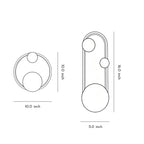 Wall Art LED Lights Decorative Creative Metal Light