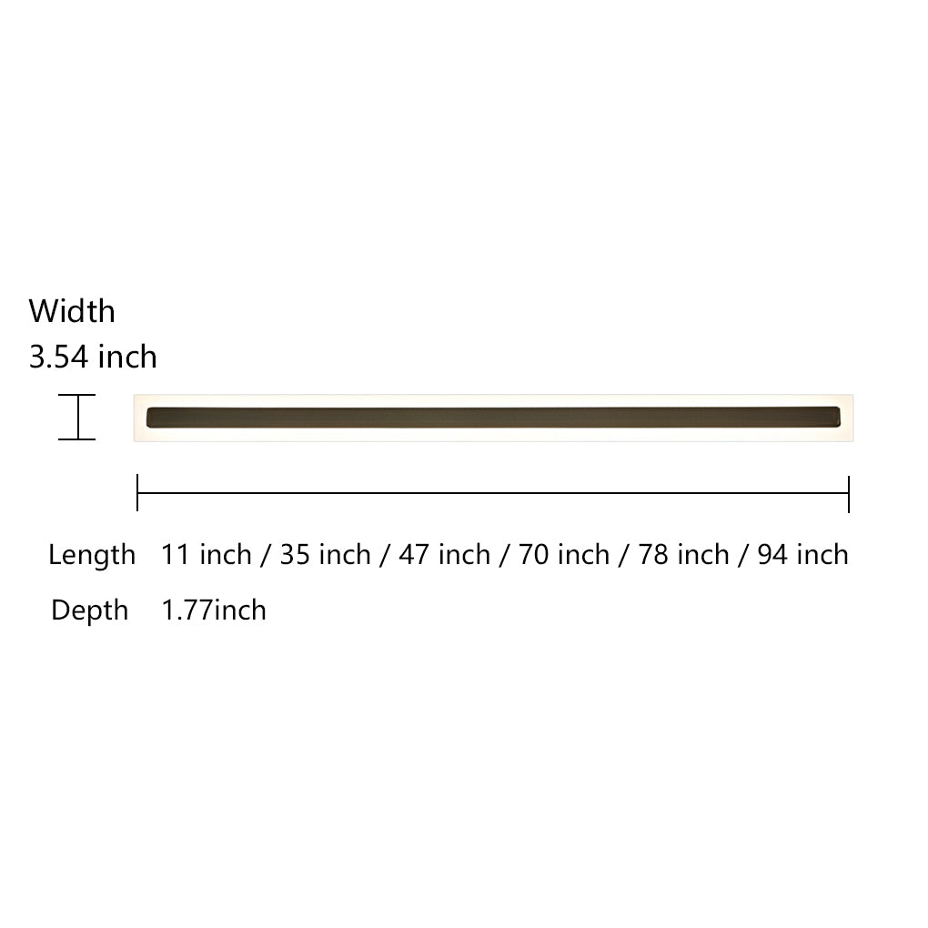 Acrylic Wall Sconce Outdoor Linear Iron Ambiance Light