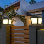 Deck Post Cap Lights Unique Shape Chic Outdoor Garden Post Lights