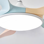 5 Blade Ceiling Fan with Light Abs Blades Metal Body Fan Light