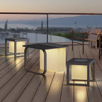 Multi-Functional Floor Lamps With Tables Solar-Powered