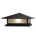 Black Pillar Lights Outdoor Waterproof Pagoda Garden Post Lights