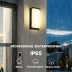 LED Rectangular Outdoor Sconce Waterproof Die-Cast Aluminum
