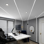 [Open-Box] Mini Recessed Invisible LED Strip Lights Under Cabinet Lighting Linear Lights