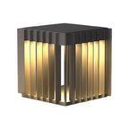 Waterproof Outdoor Pillar Lights Square Modern Minimalist Light