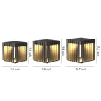 Waterproof Outdoor Pillar Lights Square Modern Minimalist Light
