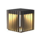 Waterproof Outdoor Pillar Lights Square Modern Minimalist Light