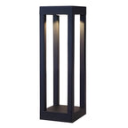LED Bollard Garden Light Black Aluminum Garden Landscape Light