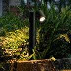 Double Light Bollard Light Rotatable Outdoor Lawn Light