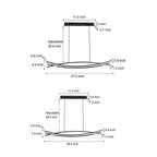Wave Hanging Light Modern Aluminum LED Ceiling Light