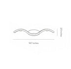 Wave Wall Sconce Outdoor Creative Up-Down LED Light