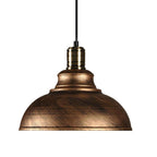 Semi Globe Metal LED Vintage Pendant Light Hanging Lamp for Home Office