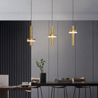 Circle Cylinder LED Gold Nordic Pendant Light Hanging Lamp