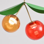 Stained Glass Modern LED Table Lamps Nordic Creative Cherry LED Dual-Head Lamps