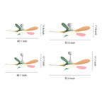 5 Blade Ceiling Fan with Light Abs Blades Metal Body Fan Light