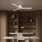 White Ceiling Fan Modern 52-Inch Indoor 3‑blade Fan