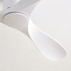 White Ceiling Fan Modern 52-Inch Indoor 3‑blade Fan