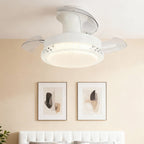 3 Blade Ceiling Fan with Light Flush Mount Quiet Fan Lamp