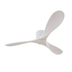 White Ceiling Fan Modern 52-Inch Indoor 3‑blade Fan