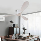 White Ceiling Fan Modern 52-Inch Indoor 3‑blade Fan