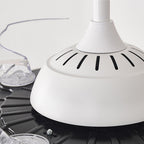 White Ceiling Fans With Light Nordic Transparent Blade Fan Light Fixture