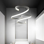 White Chandeliers Modern Creativity Wave Curve Ceiling Light