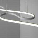 White Chandeliers Modern Creativity Wave Curve Ceiling Light