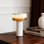 Cylindrical Table Lamp Stylish Nordic Sleek Decorative Iron Light