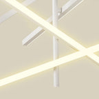 Iron Linear Chandelier Nordic Creative Adjustable Ceiling Lights