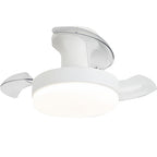 LED Ceiling Fans with Lights Stepless Dimming Silent Motor Lamp