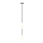 White Long Tube Multi Light Staircase Chandelier