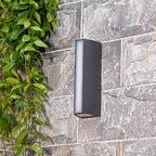 Black Outdoor Wall Sconce Modern Strip Waterproof Wall Light